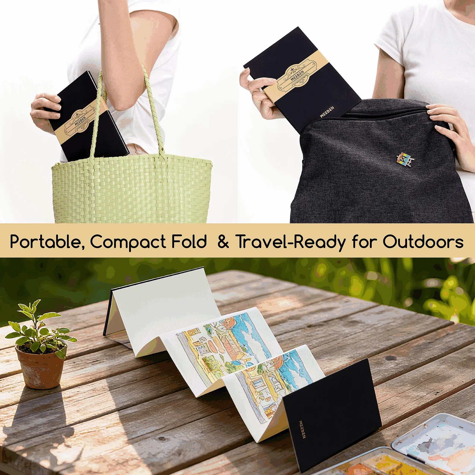 Watercolour Accordian 5x7" Sketchbook