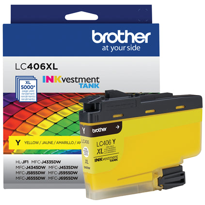 Brother LC406XLYS Yellow Inkjet Cartridge