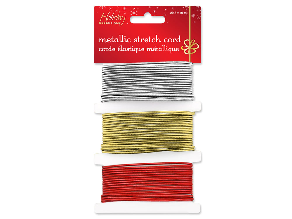 Stretch Cord Metallics 2mm 3-Colour 3x3m