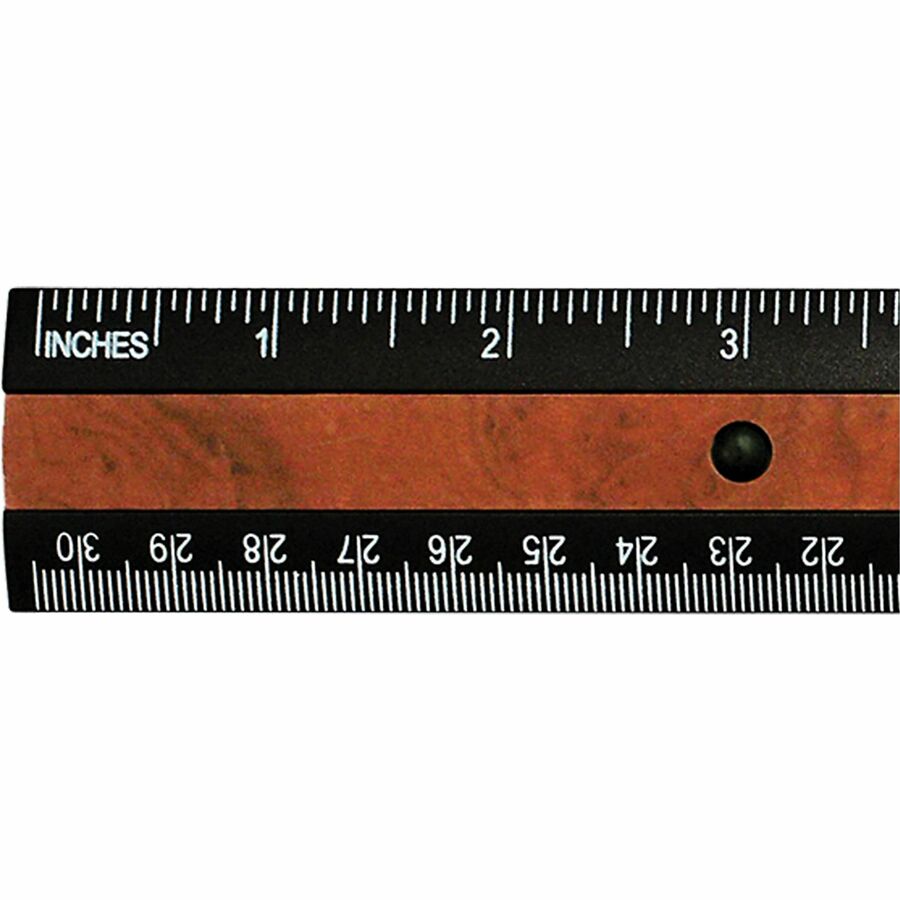 Westcott 12" KleenEarth Faux Burled Wood Ruler
