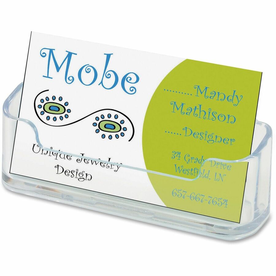 Deflecto Business Card Holder 1.0mm