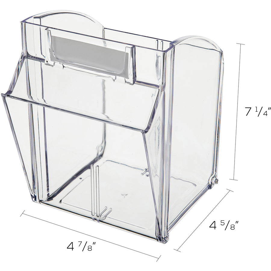 Deflecto Tilt Bin Interlocking Multi-Bin Storage Organizer (Model 1)