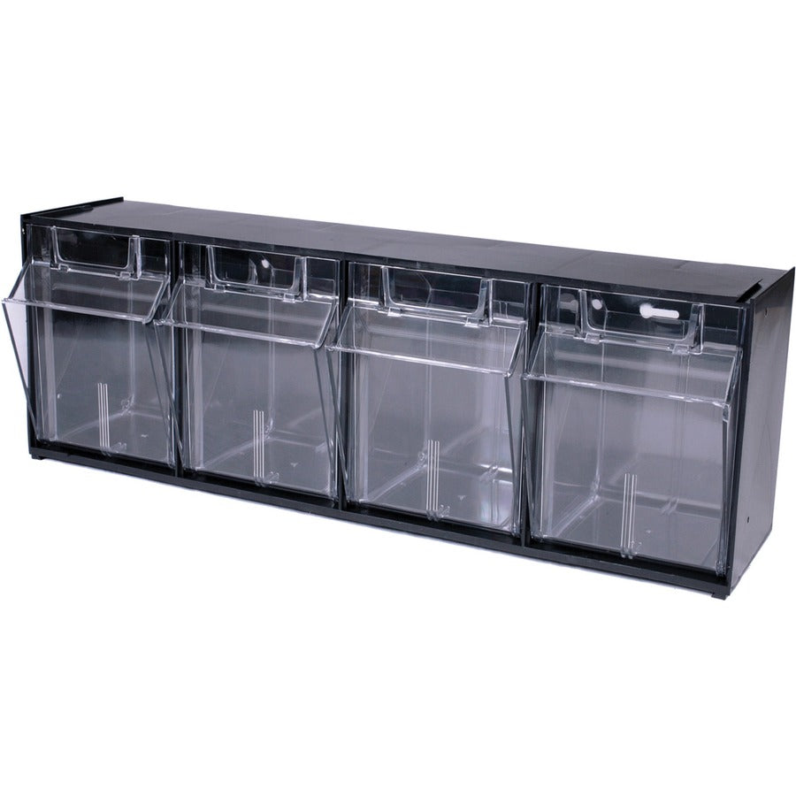 Deflecto Tilt Bin Interlocking Multi-Bin Storage Organizer (Model 1)
