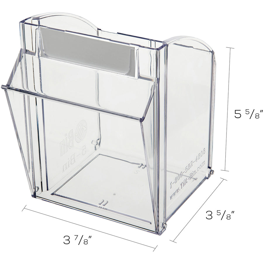 Deflecto Tilt Bin Interlocking Multi-Bin Storage Organizer 0.5mm