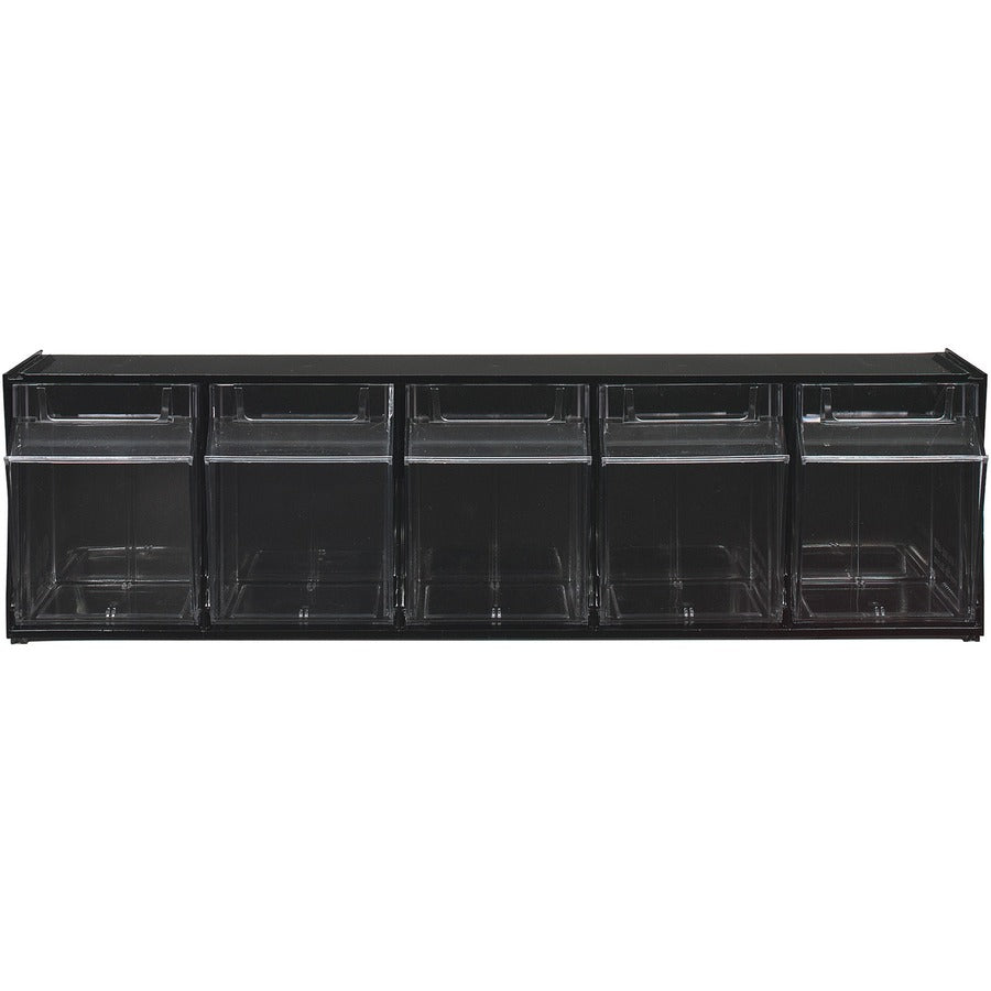 Deflecto Tilt Bin Interlocking Multi-Bin Storage Organizer 0.5mm