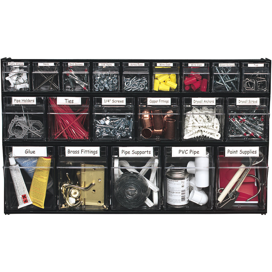 Deflecto Tilt Bin Interlocking Multi-Bin Storage Organizer 0.5mm