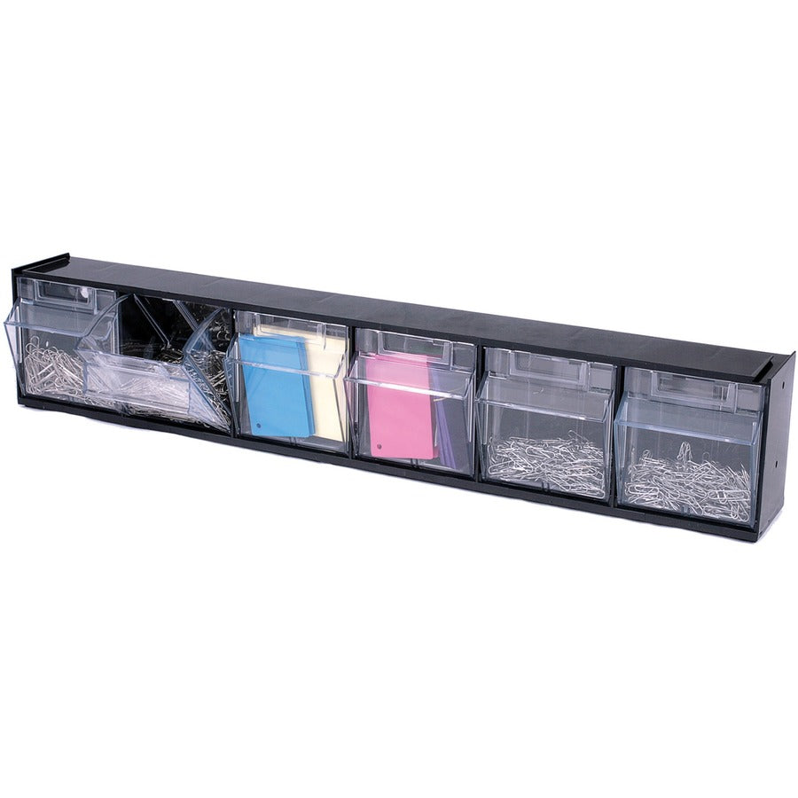 Deflecto Tilt Bin Interlocking Multi-Bin Storage Organizer (Model 3)