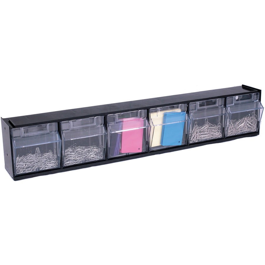 Deflecto Tilt Bin Interlocking Multi-Bin Storage Organizer (Model 3)