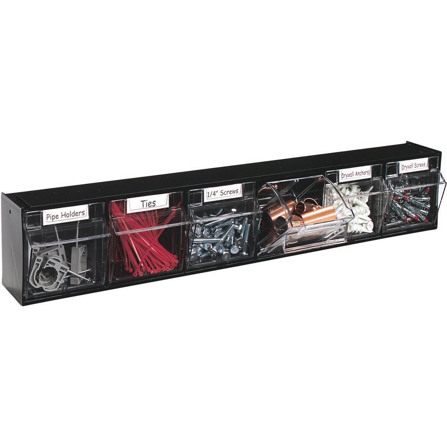 Deflecto Tilt Bin Interlocking Multi-Bin Storage Organizer (Model 3)