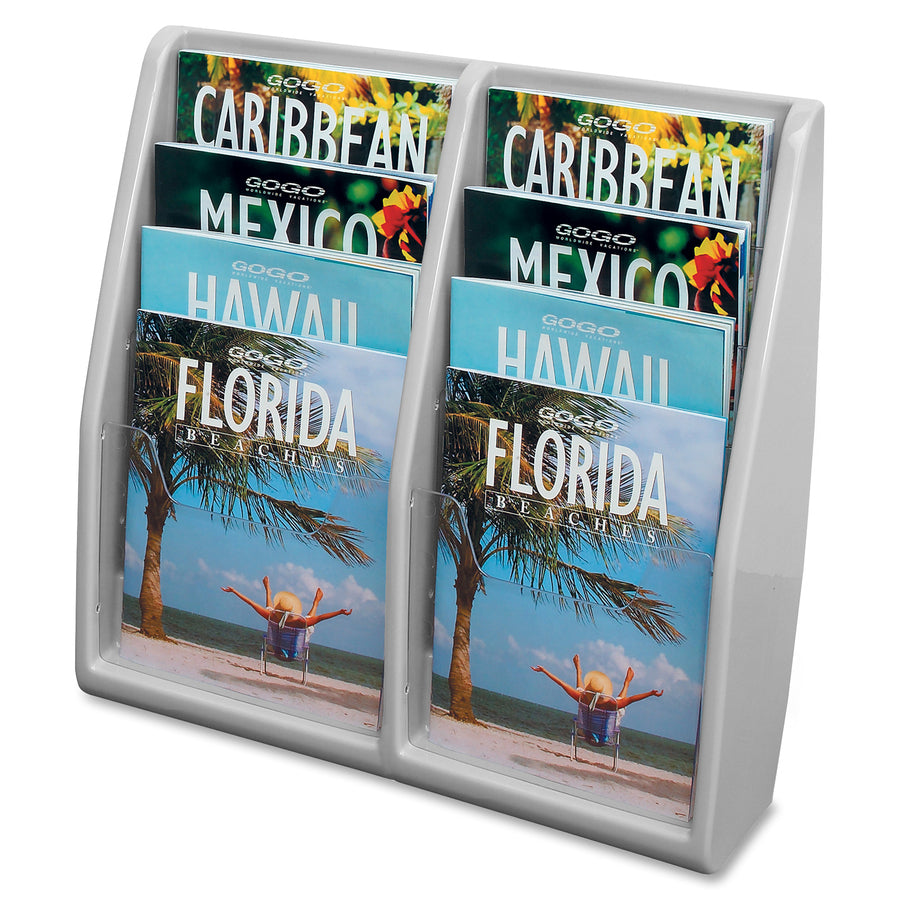 Deflecto Multi-Compartment Literature Display - DEF52809