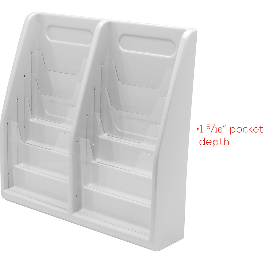 Deflecto Multi-Compartment Literature Display - DEF52809