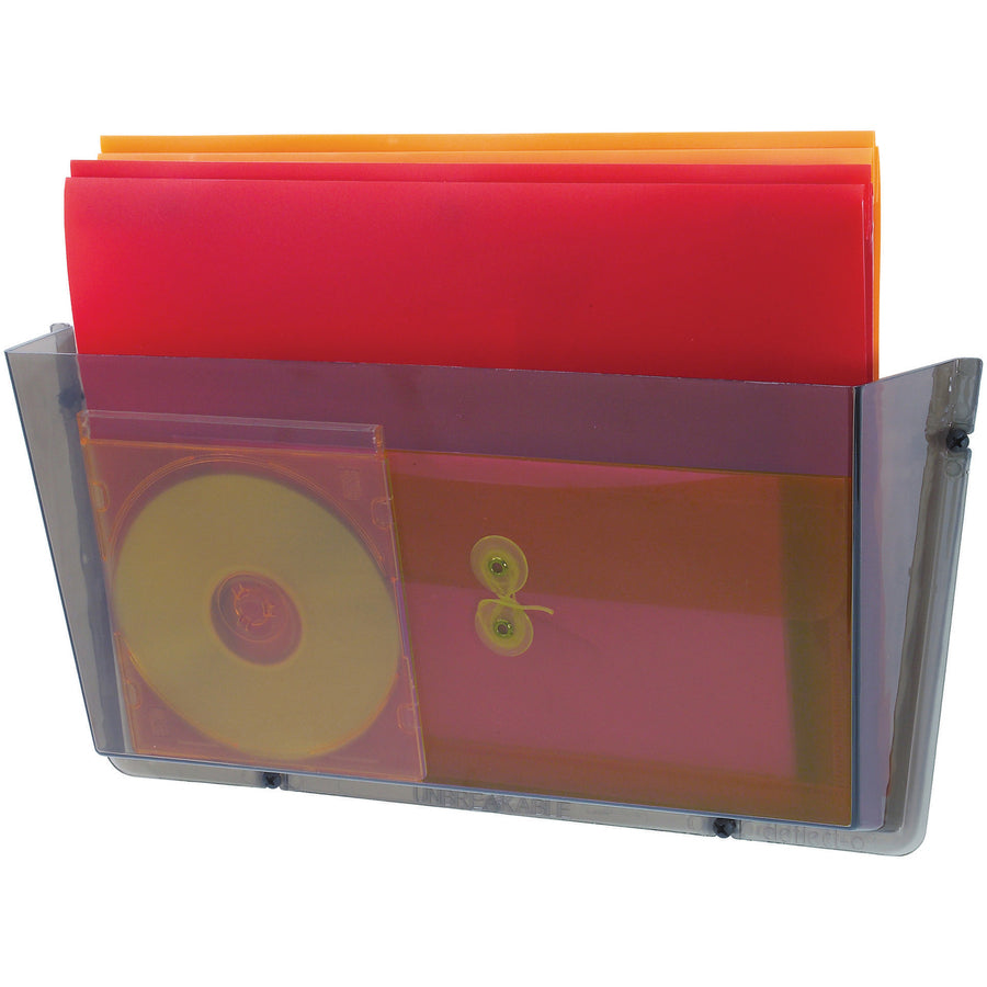 Deflecto Unbreakable DocuPocket - Smoke