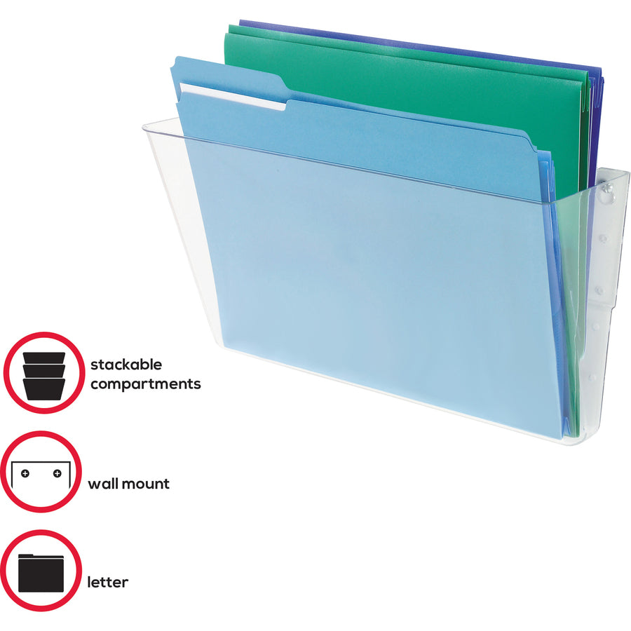 Deflecto EZ Link Stackable DocuPocket 1.0mm