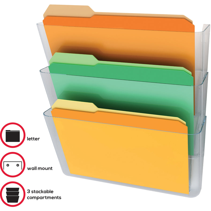 Deflecto Stackable DocuPocket for Partition Walls