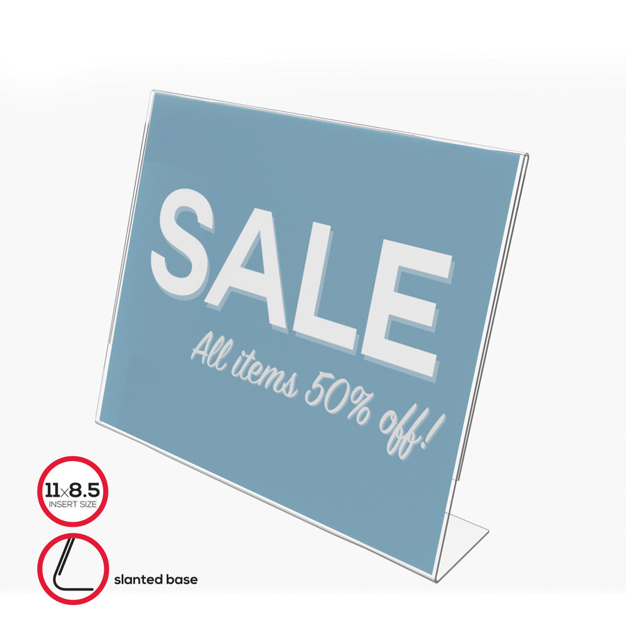 Deflecto Classic Image Slanted Sign Holder - DEF66701