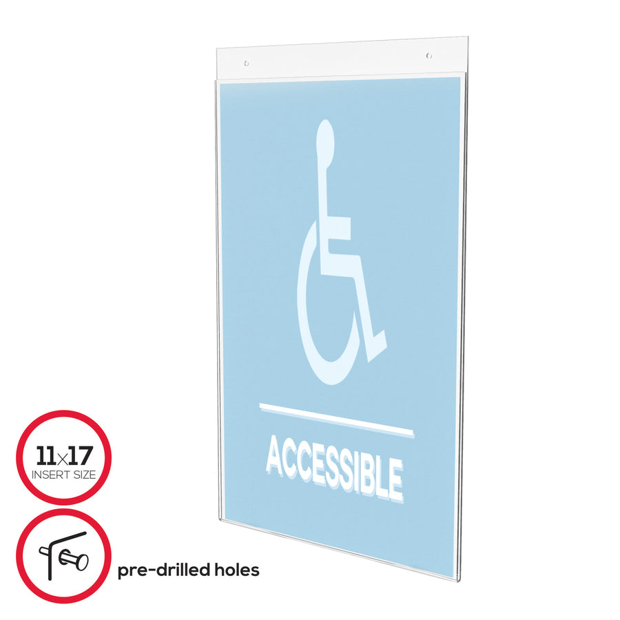 Deflecto Classic Image Wall Mount Sign Holder - DEF68201