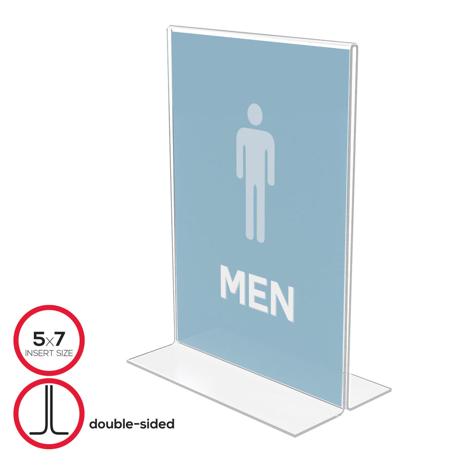 Deflecto Classic Image Double-Sided Sign Holder - DEF69301