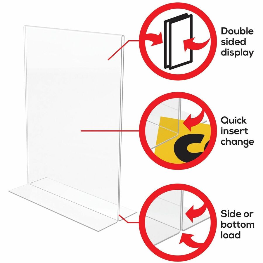 Deflecto Classic Image Double-Sided Sign Holder - DEF69301