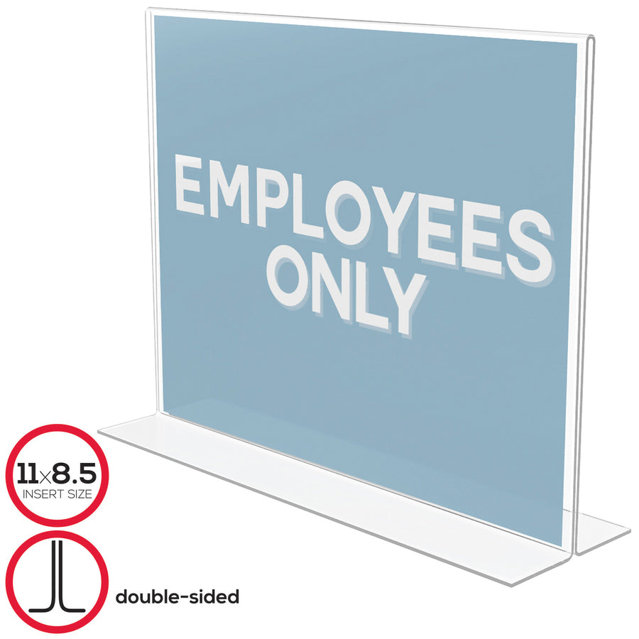 Deflecto Classic Image Double-Sided Sign Holder - DEF69301