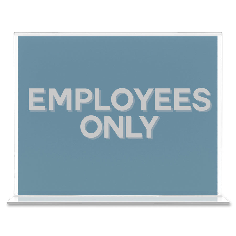 Deflecto Classic Image Double-Sided Sign Holder - DEF69301