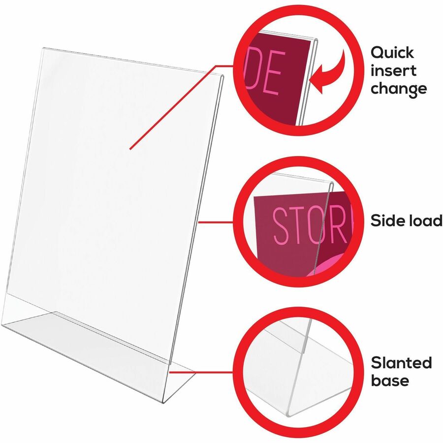 Deflecto Classic Image Slanted Sign Holder - DEF69701