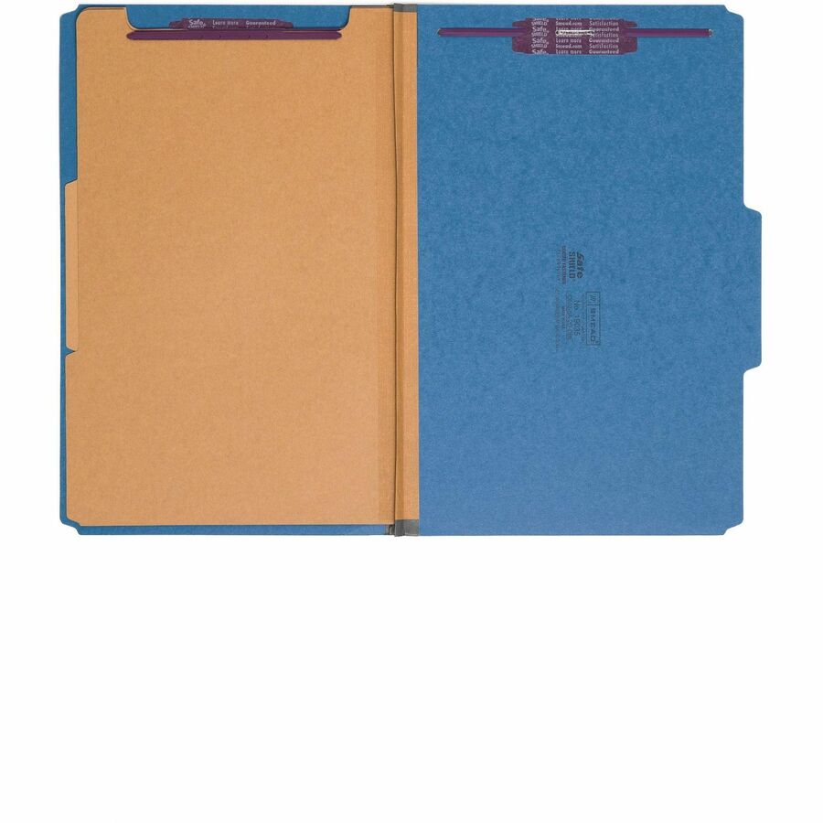 Smead SafeSHIELD 2/5 Tab Cut Legal Recycled Classification Folder - SMD19091