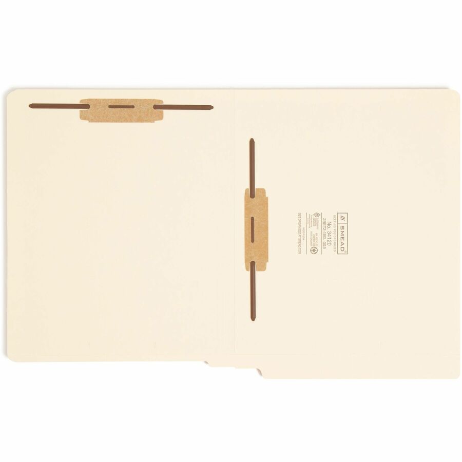 Smead Straight Tab Cut Letter Recycled Fastener Folder - SMD34120