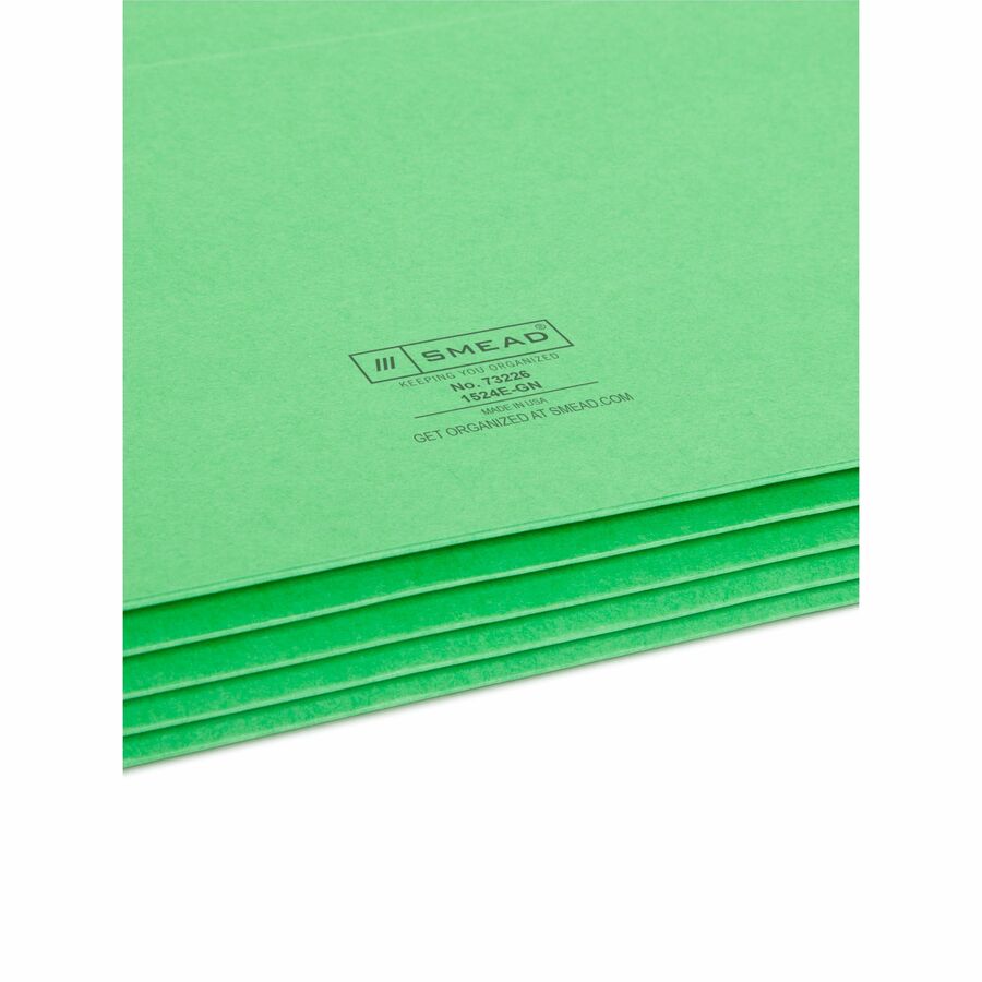 Smead Straight Tab Cut Letter Recycled File Pocket - SMD75124