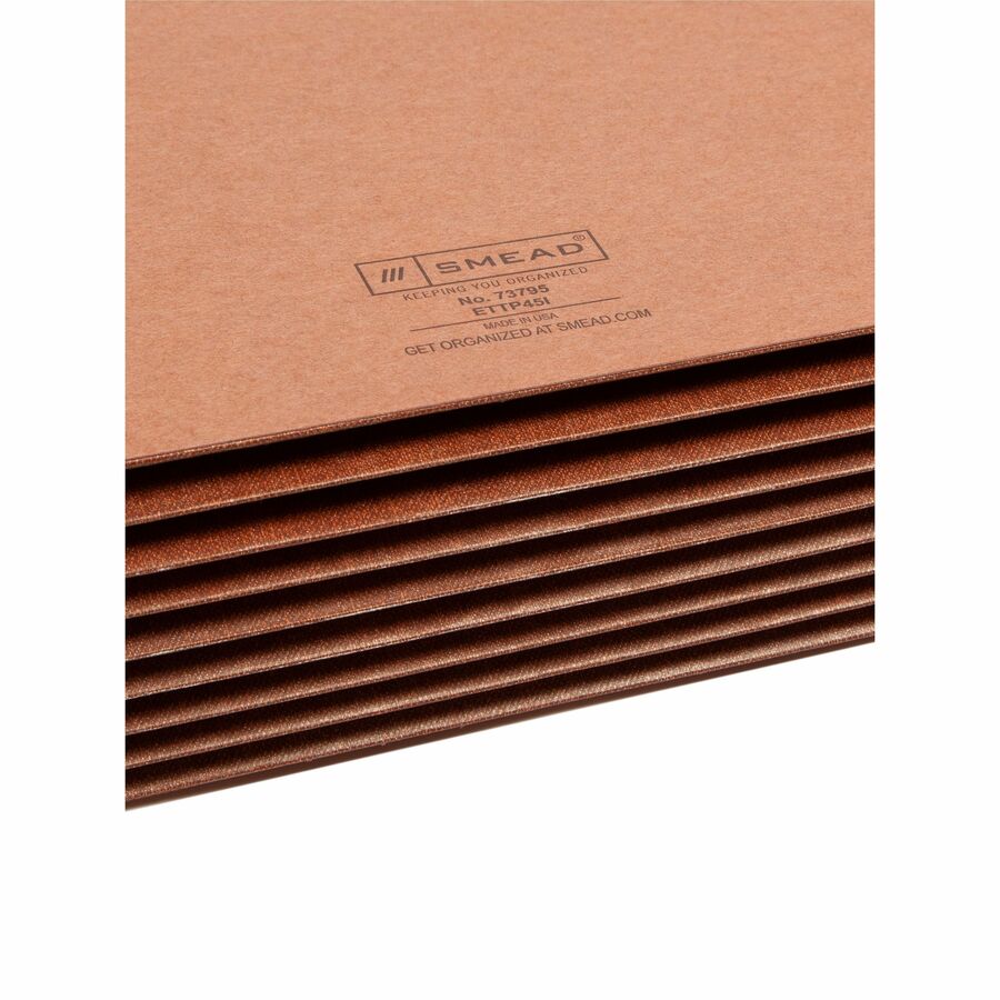 Smead TUFF Straight Tab Cut Letter Recycled File Pocket - SMD73795