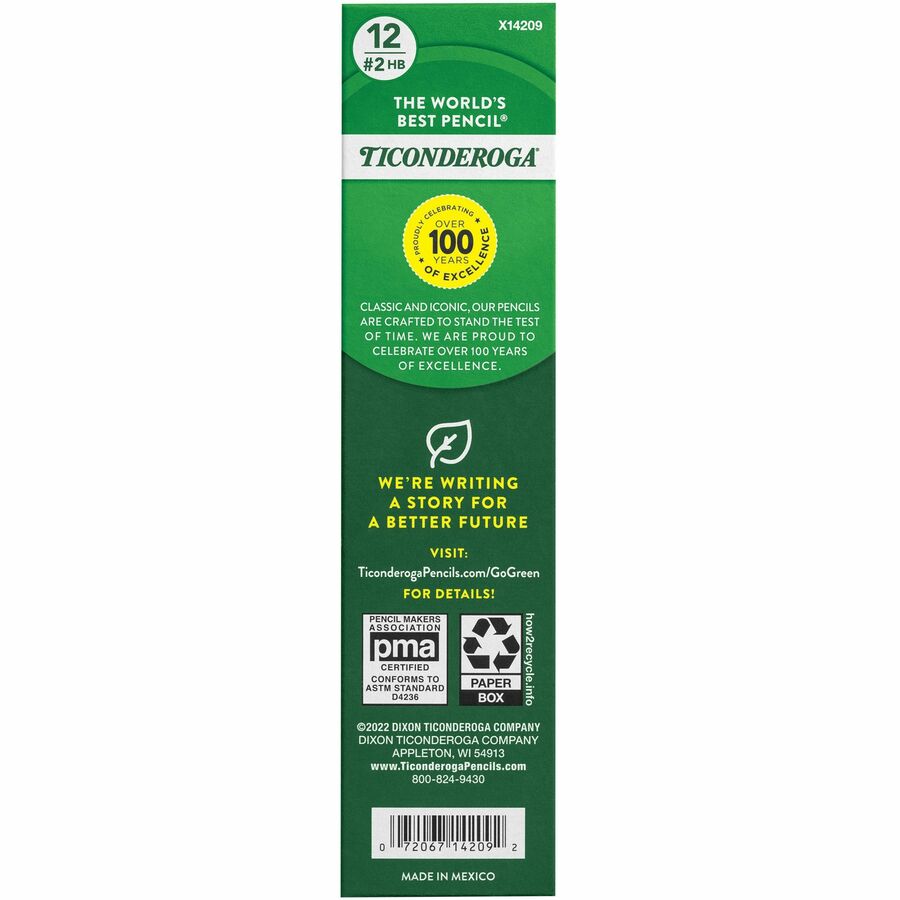 Ticonderoga Pre-Sharpened Erasable Checking Pencils
