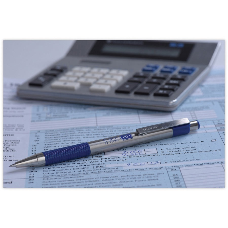 Zebra STEEL 3 Series F-301 Retractable Ballpoint Pen - 27120