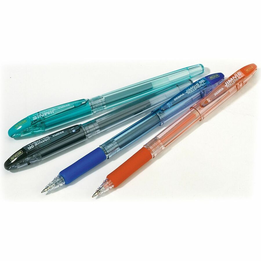 Zebra Pen Jimnie Soft Rubber Grip Gel Rollerball Pens - 44110