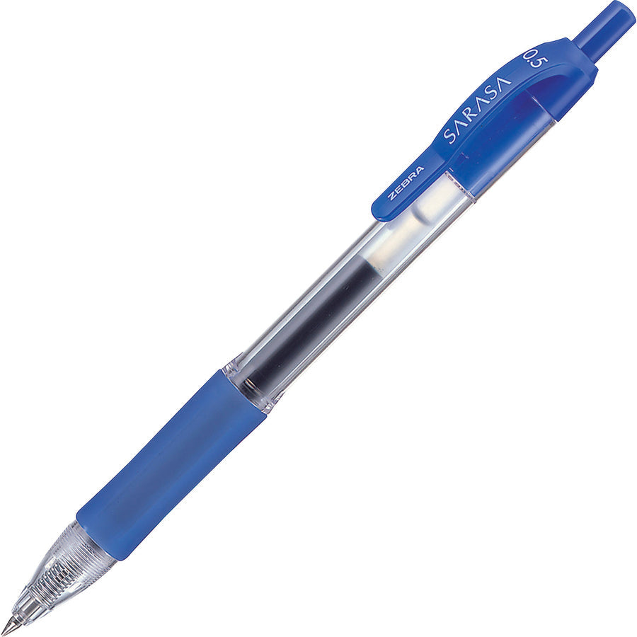 Zebra Sarasa Dry X20 retractable gel pen – 0.5mm fine tip, blue ink