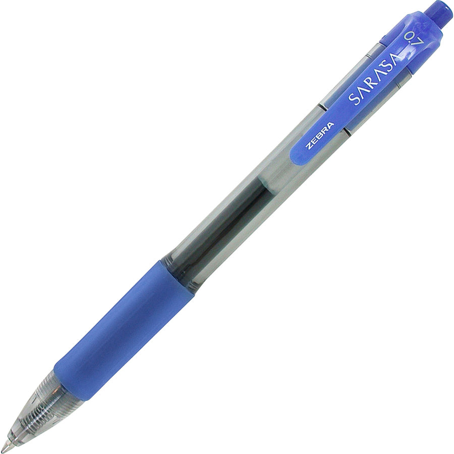 Zebra Sarasa Dry X20 retractable gel pen – 0.7mm medium tip, blue ink