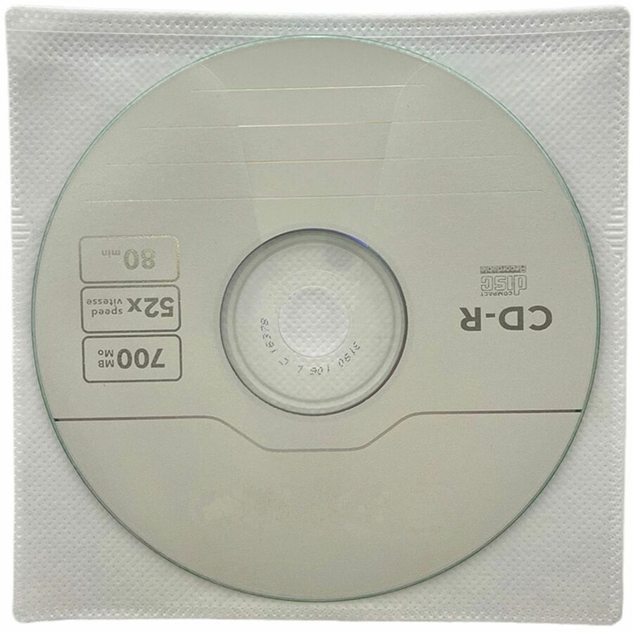 Compucessory Self-Adhesive Poly CD/DVD Holders