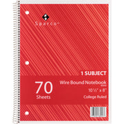 Sparco Wirebound Notebook