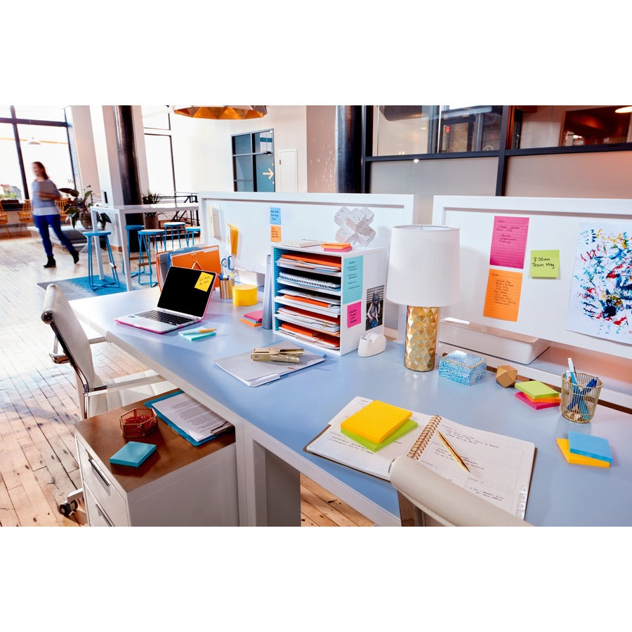 Post-it&reg; Super Sticky Notes - Energy Boost Color Collection - Orange, 3-Pack