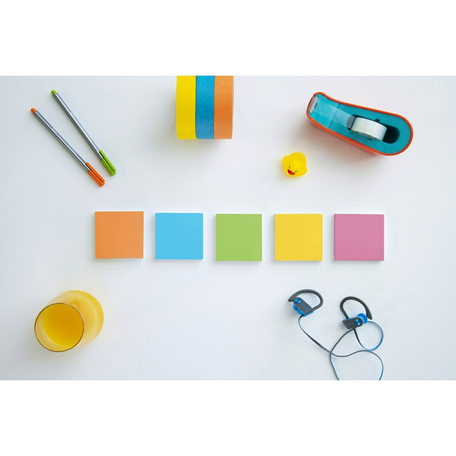 Post-it&reg; Super Sticky Notes - Energy Boost Color Collection - Orange, 3-Pack