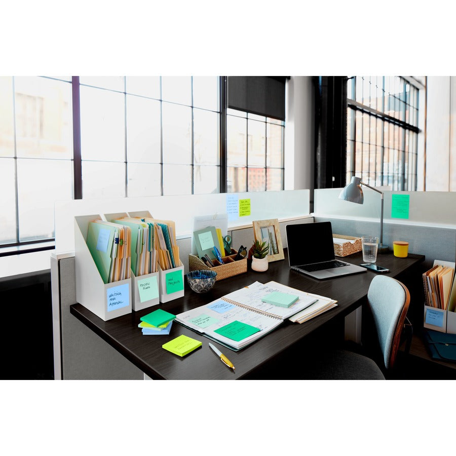 Post-it® Super Sticky Recycled Notes - Oasis Color Collection