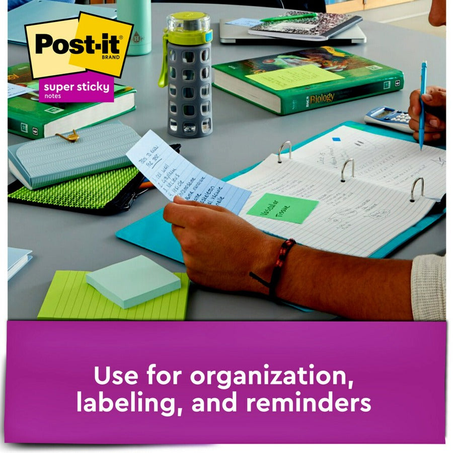 Post-it® Super Sticky Notes - Oasis Color Collection