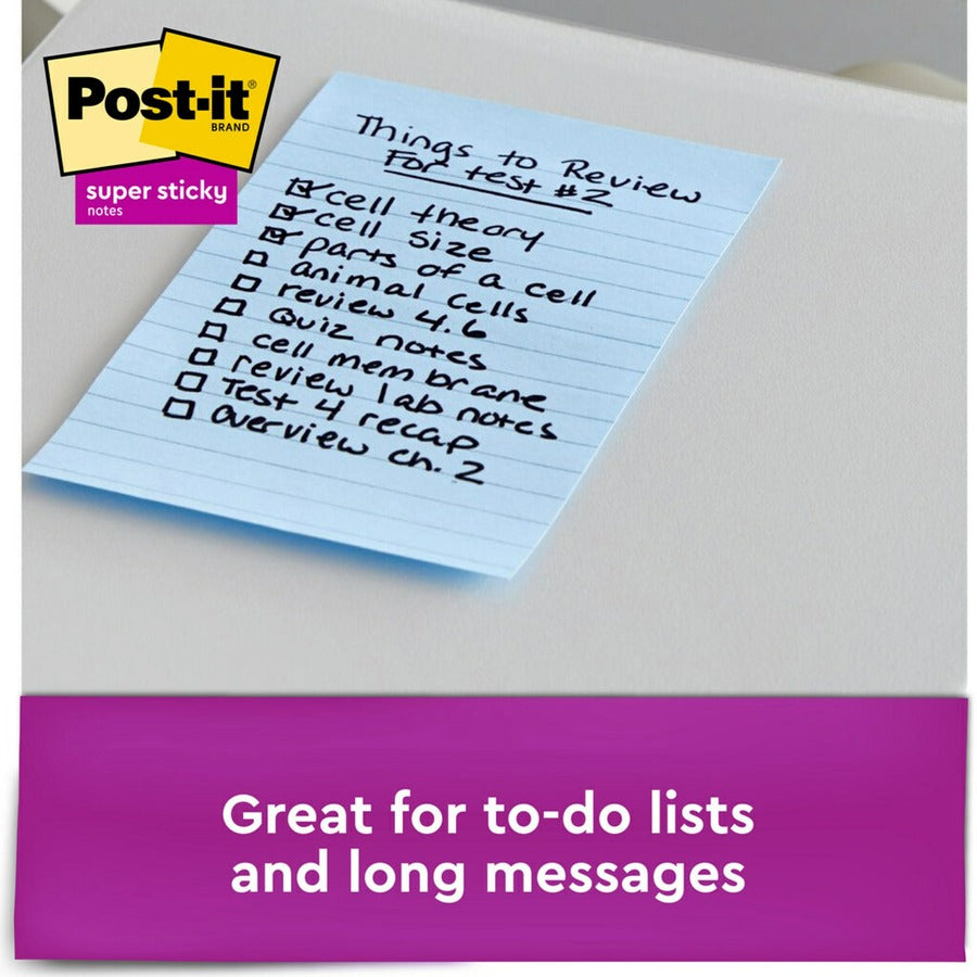 Post-it® Super Sticky Notes - Oasis Color Collection