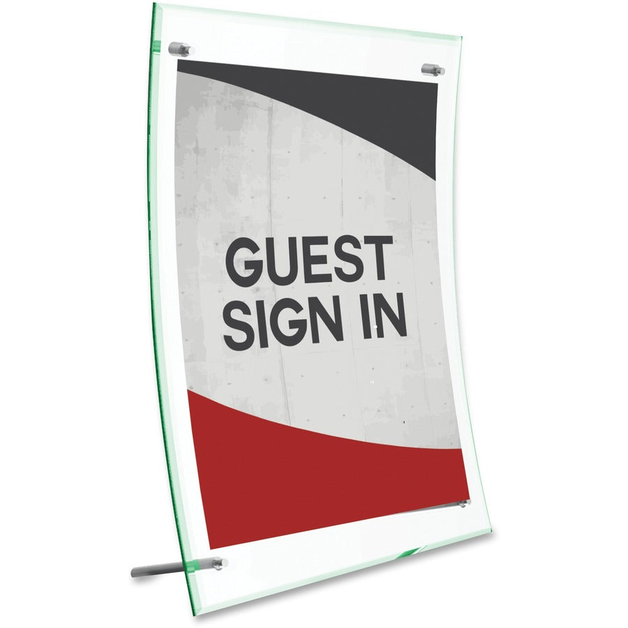 Deflecto Superior Image Curved Edge Sign Holder