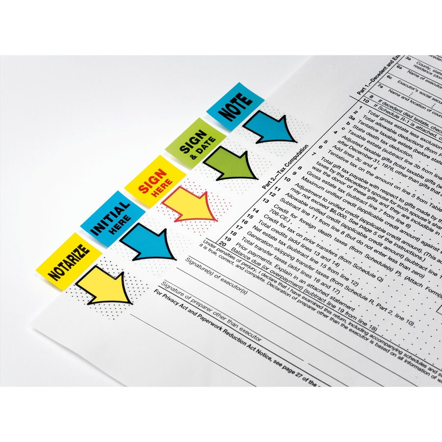 Post-it&reg; Message Flags - 120-Pack