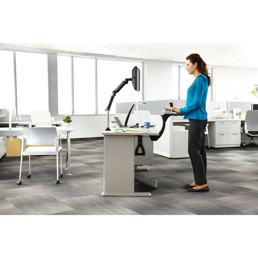 3M Sit/Stand Easy Keyboard Tray Platform Gel Wrists Precise Mouse Pad