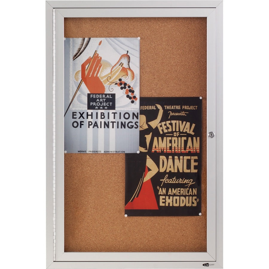 Quartet Enclosed Bulletin Board for Indoor Use - QRT23670