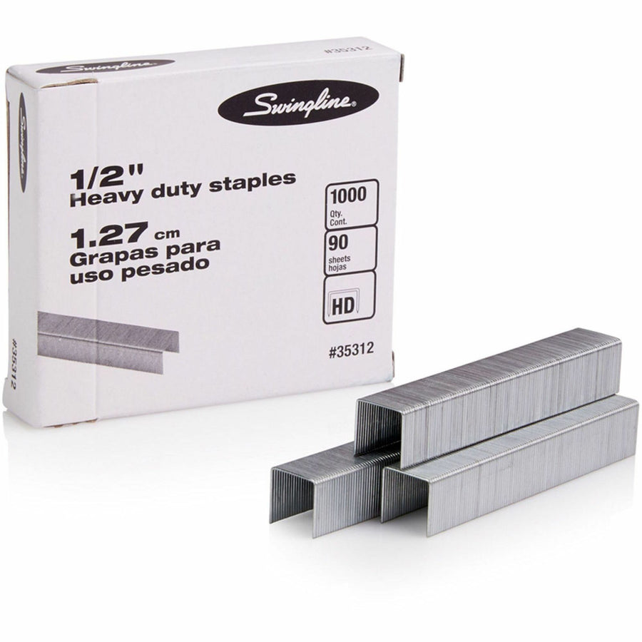 Swingline Premium Heavy-Duty Staples - 1/2" Leg, 1,000-Count