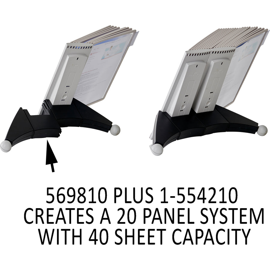 DURABLE Sherpa Desk Extension — 10-Panel