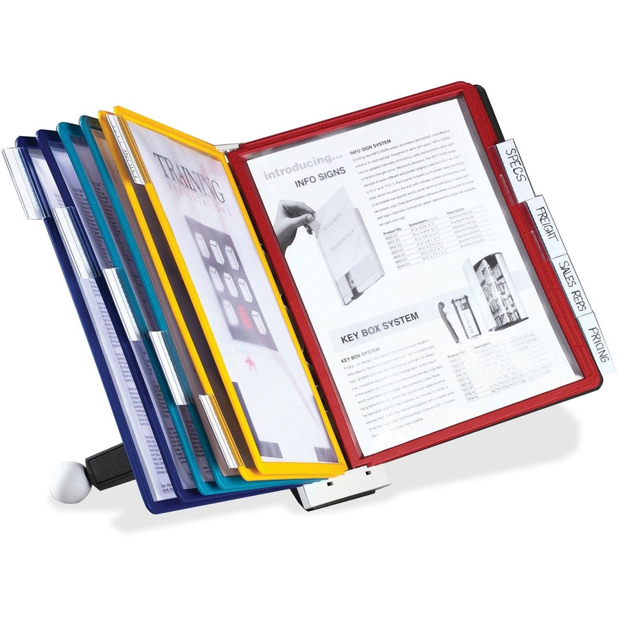 DURABLE Sherpa Desk Reference System — 10-Panel, Assorted