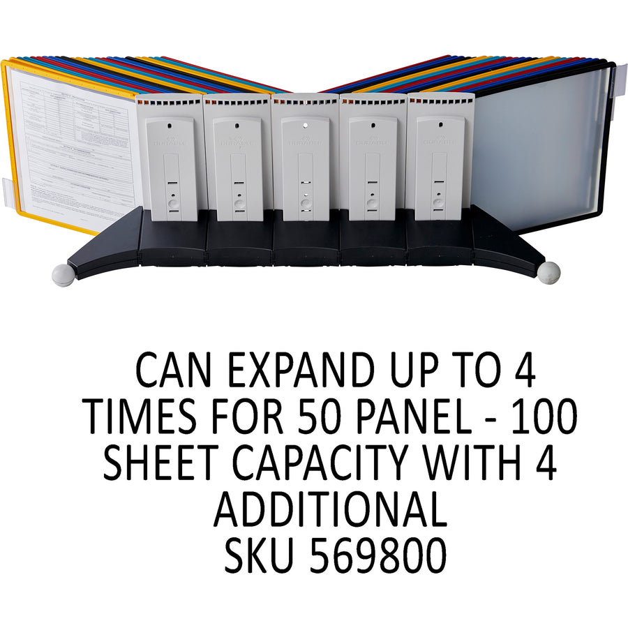 DURABLE Sherpa Desk Reference System — 10-Panel, Assorted