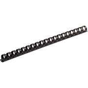 Fellowes Plastic Binding Combs - Black, 1/2" Diameter